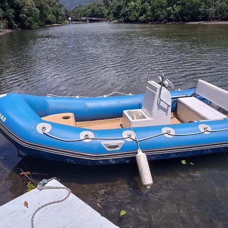 Casa A Beira Do Rio Jaguareguava Na Mata Atlantica Em Bertioga Sp Villa Exteriör bild